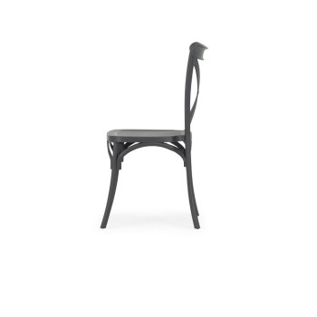 Maddox Outdoor Dining Chair, Charcoal