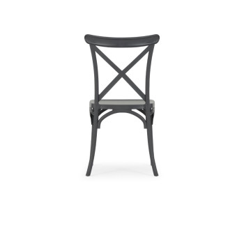 Maddox Outdoor Dining Chair, Charcoal