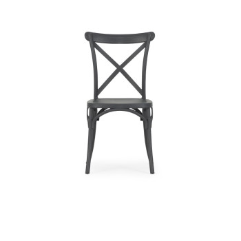 Maddox Outdoor Dining Chair, Charcoal