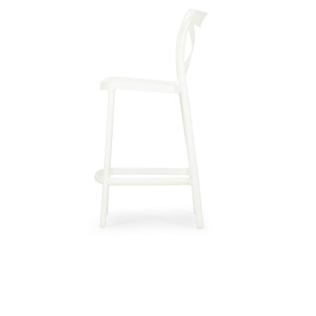 Maddox Outdoor Barstool, White