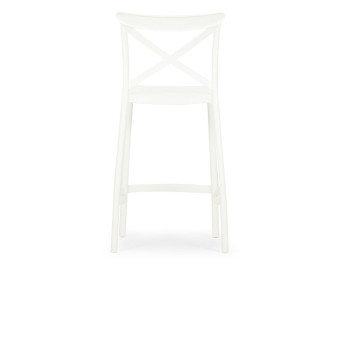Maddox Outdoor Barstool, White