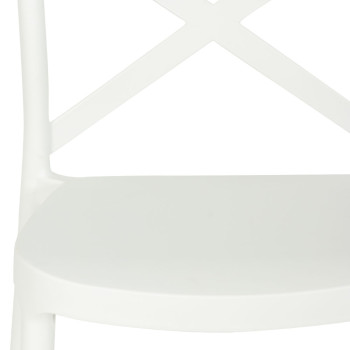 Maddox Outdoor Barstool, White