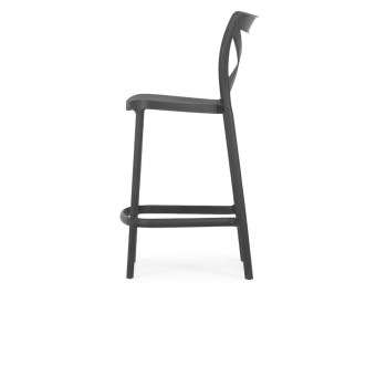 Maddox Outdoor Barstool, Charcoal