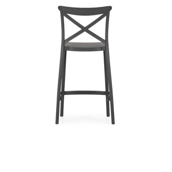 Maddox Outdoor Barstool, Charcoal