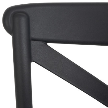 Maddox Outdoor Barstool, Charcoal