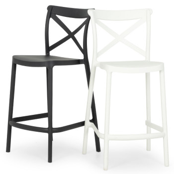 Maddox Outdoor Barstool, Charcoal