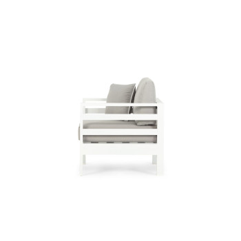 Venus Outdoor One Seater KD, White