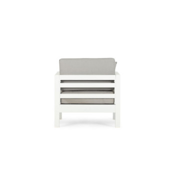 Venus Outdoor One Seater KD, White