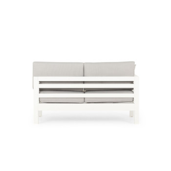 Venus Outdoor Modular 2 Seater 1 Arm LHF KD, White