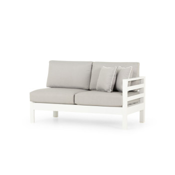 Venus Outdoor Modular 2 Seater 1 Arm RHF KD, White