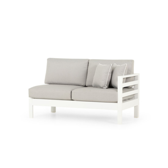 Venus Outdoor Modular 2 Seater 1 Arm RHF KD, White
