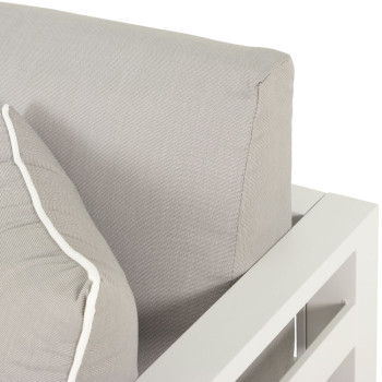 Venus Outdoor Modular 2 Seater 1 Arm RHF KD, White