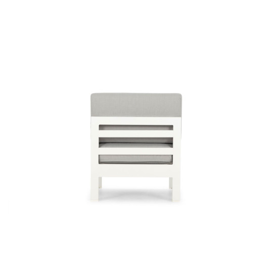 Venus Outdoor Modular One Seater No Arm KD, White