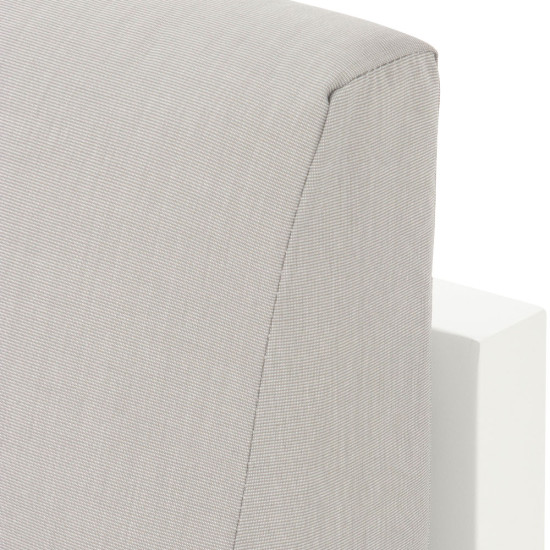 Venus Outdoor Modular One Seater No Arm KD, White