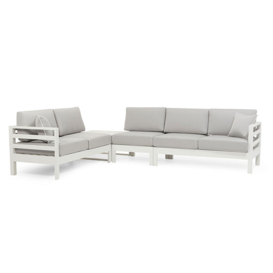 Venus Outdoor Modular One Seater No Arm KD, White