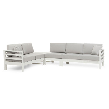 Venus Outdoor Modular One Seater No Arm KD, White