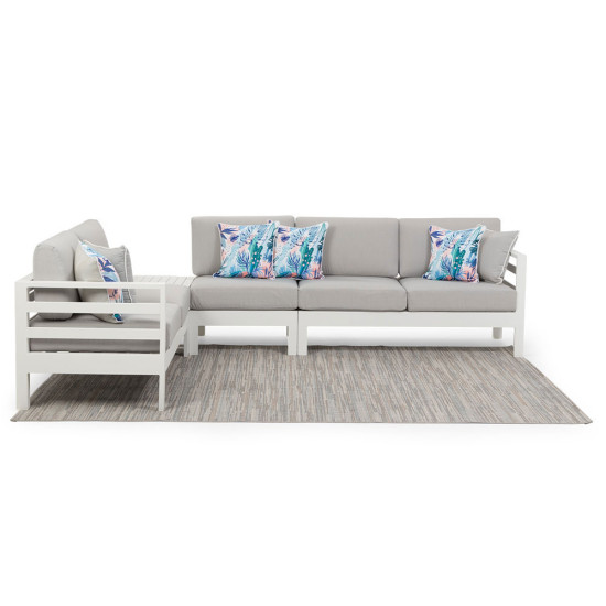 Venus Outdoor Modular One Seater No Arm KD, White