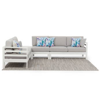 Venus Outdoor Modular One Seater No Arm KD, White