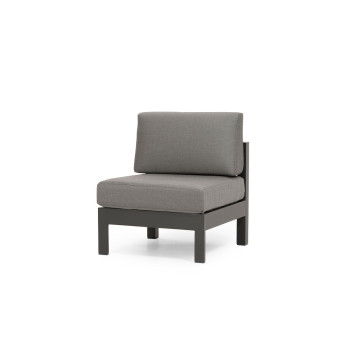 Venus Outdoor Modular One Seater No Arm KD, Gunmetal