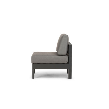 Venus Outdoor Modular One Seater No Arm KD, Gunmetal