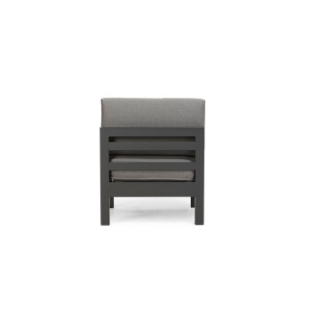 Venus Outdoor Modular One Seater No Arm KD, Gunmetal
