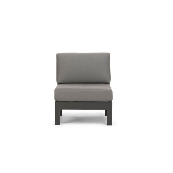 Venus Outdoor Modular One Seater No Arm KD, Gunmetal