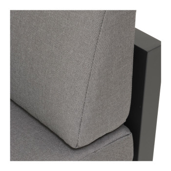 Venus Outdoor Modular One Seater No Arm KD, Gunmetal