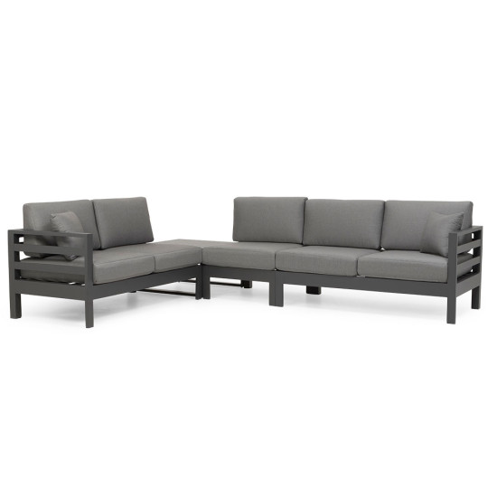 Venus Outdoor Modular One Seater No Arm KD, Gunmetal