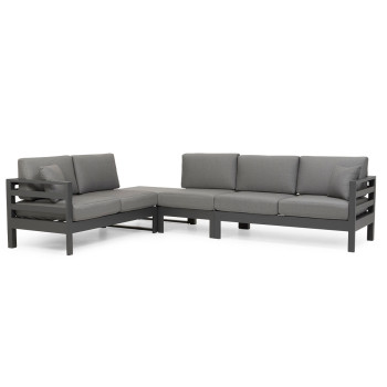 Venus Outdoor Modular One Seater No Arm KD, Gunmetal