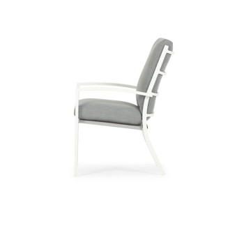 Inca II Outdoor Dining Chair, White