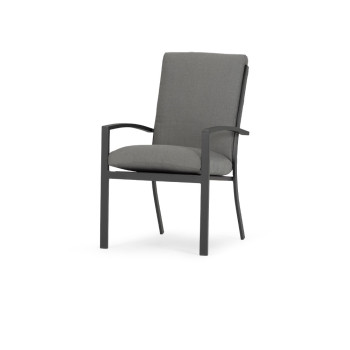 Inca II Outdoor Dining Chair, Gunmetal