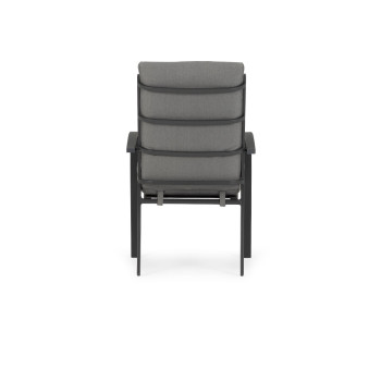 Inca II Outdoor Dining Chair, Gunmetal