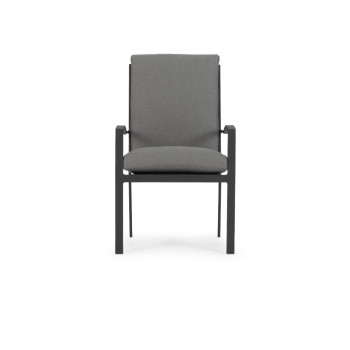 Inca II Outdoor Dining Chair, Gunmetal
