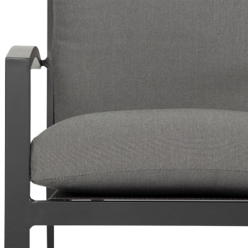 Inca II Outdoor Dining Chair, Gunmetal