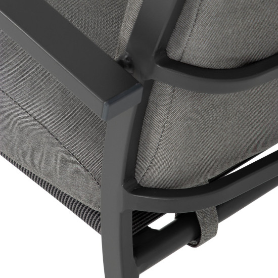 Inca II Outdoor Dining Chair, Gunmetal