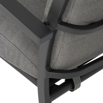 Inca II Outdoor Dining Chair, Gunmetal