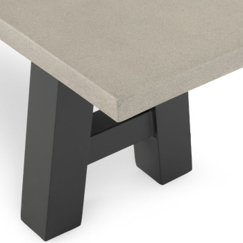 Capri GRC Outdoor Bench Seat - W200, Gunmetal