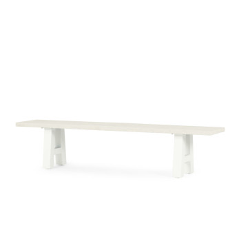 Capri Outdoor Bench Seat - W200, White
