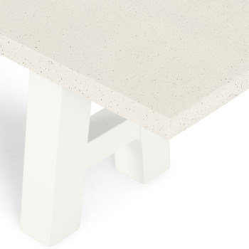 Capri Outdoor Bench Seat - W200, White