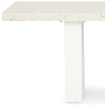 Capri Outdoor Bench Seat - W200, White