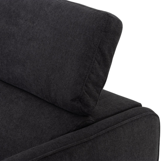 Kiera 2 Seater Sofa, Charcoal