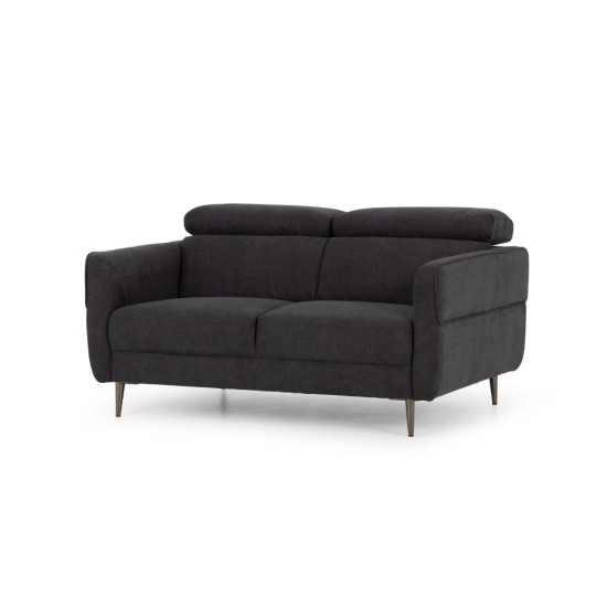 Kiera 2 Seater Sofa, Charcoal
