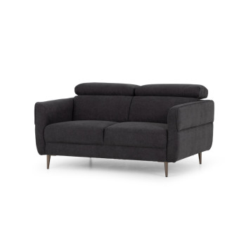 Kiera 2 Seater Sofa, Charcoal