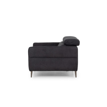 Kiera 2 Seater Sofa, Charcoal