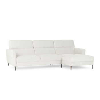 Kiera Right Hand Facing Chaise Sofa, Light Grey