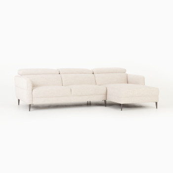 Kiera Right Hand Facing Chaise Sofa, Taupe