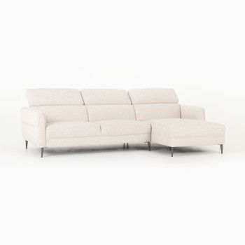 Kiera Right Hand Facing Chaise Sofa, Taupe