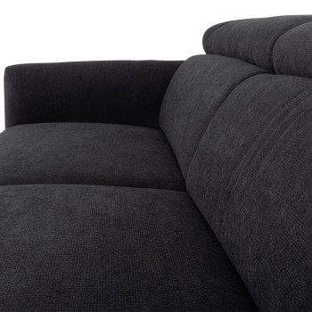 Kiera 3 Seater Sofa, Charcoal