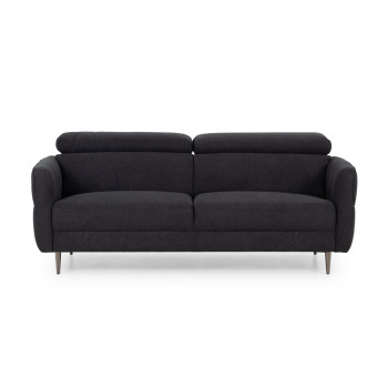 Kiera 3 Seater Sofa, Charcoal