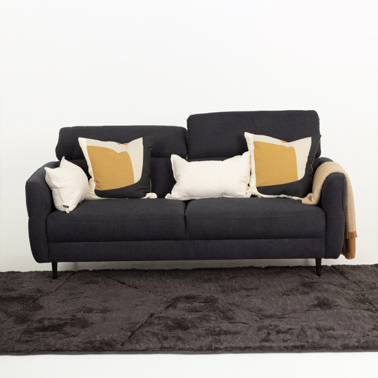 Kiera 3 Seater Sofa, Charcoal